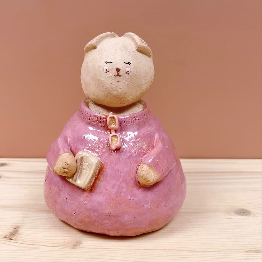 Peach the Cat • Heykel — el yapımı seramik