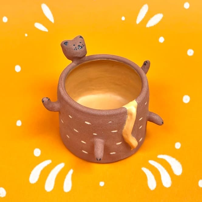 Sely Belly Kitty — el yapımı seramik